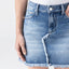 FLORA SKIRT WOMEN BLUE DENIM