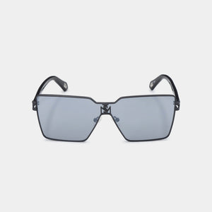 ALDA SUNGLASSES  SHINY SILVER BLACK