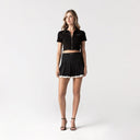 AMARNAS CROP TOP WOMEN BLACK