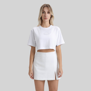 ANDRETTI CROP TOP WHITE