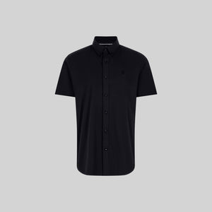 ASTON SHIRT SPORT SHORT SLEEVE BLACK | Monastery Couture