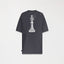 CARLIER T-SHIRT OVERSIZED MEN BLACK OYSTER