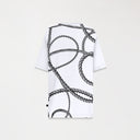 CHAINS T-SHIRT OVERSIZEDD MEN WHITE