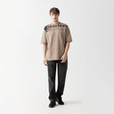 GIBBON T-SHIRT OVERSIZED MEN TAUPE GRAY