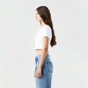 GODIVA CROP TOP WOMEN WHITE