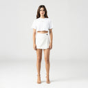 INDIRA CROP TOP WOMEN WHITE