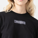 KISWA CROP TOP WOMEN BLACK METEORITE