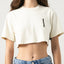 NEKANE CROP TOP WOMEN WHITE ASPARAGUS