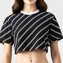 BRITANIA CROP TOP WOMEN BLACK