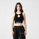 CLAIRE KNITTED TOP WOMEN BLACK