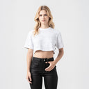 ISOLDEN CROP TOP WOMEN LUCENT WHITE