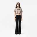 LEIRE CROP TOP WOMEN TAUPE GRAY