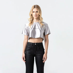 LENA CROP TOP WOMEN SILVER