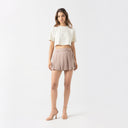 MED CROP TOP WOMEN WHITE ASPARAGUS