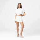 MERKEL CROP TOP WOMEN WHITE