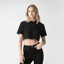 NATASHA CROP TOP WOMEN BLACK