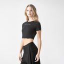 NICOLLE CROP TOP WOMEN BLACK