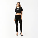 NOORA CROP TOP WOMEN BLACK