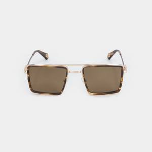 MARC SUNGLASSES SHINY GOLD BROWN