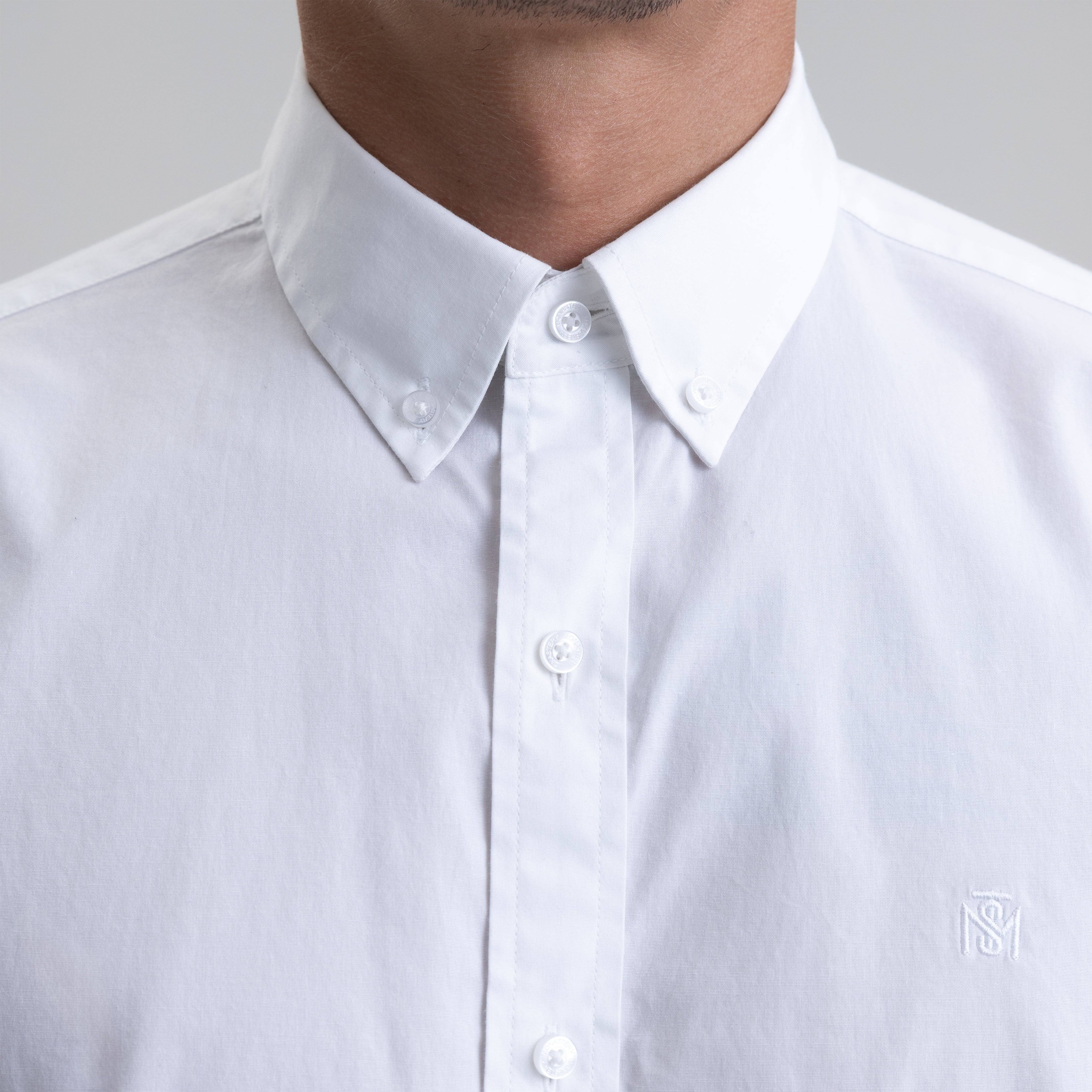 Camisa blanca sport hombre clearance