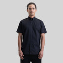 ASTON SHIRT SPORT SHORT SLEEVE BLACK | Monastery Couture