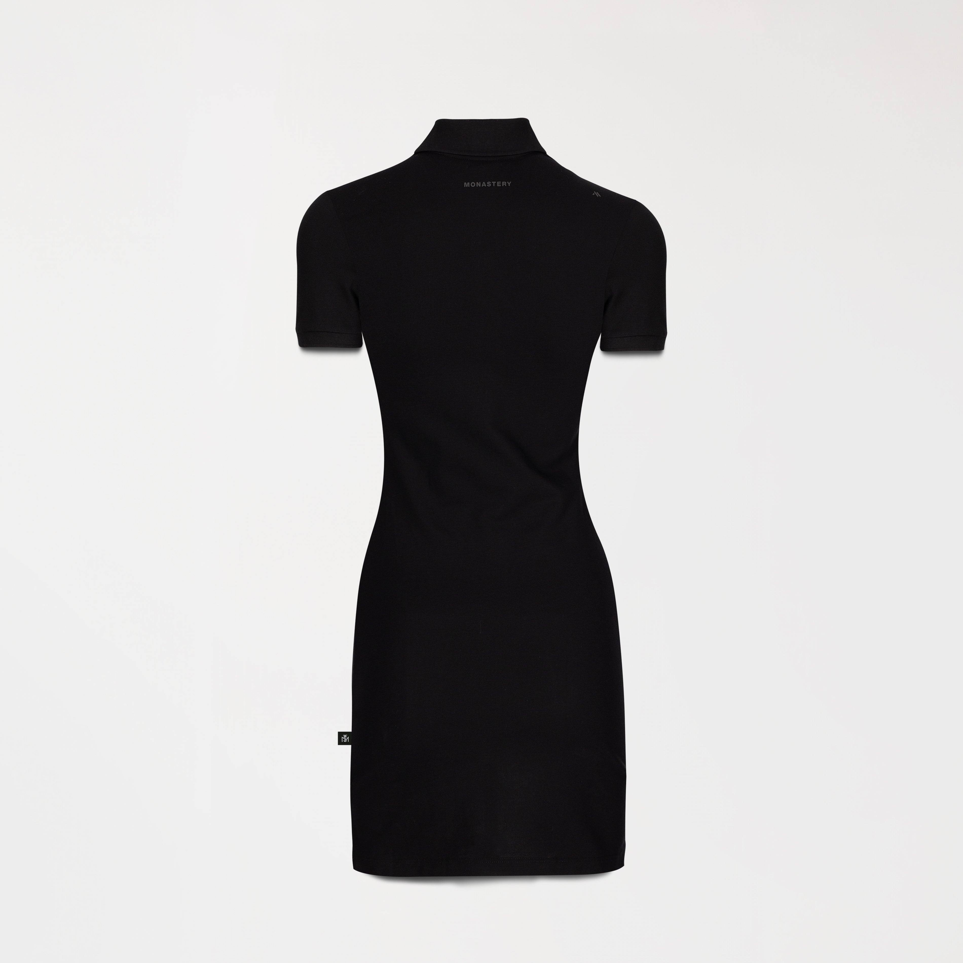 VESTIDO POLO NEGRO POSTERIOR - MONASTERY 