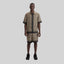 SILK SET MEN OVERSIZE SOLEIL BLACK SAFARI