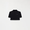 SUTTON POLO CROP TOP WOMEN BLACK