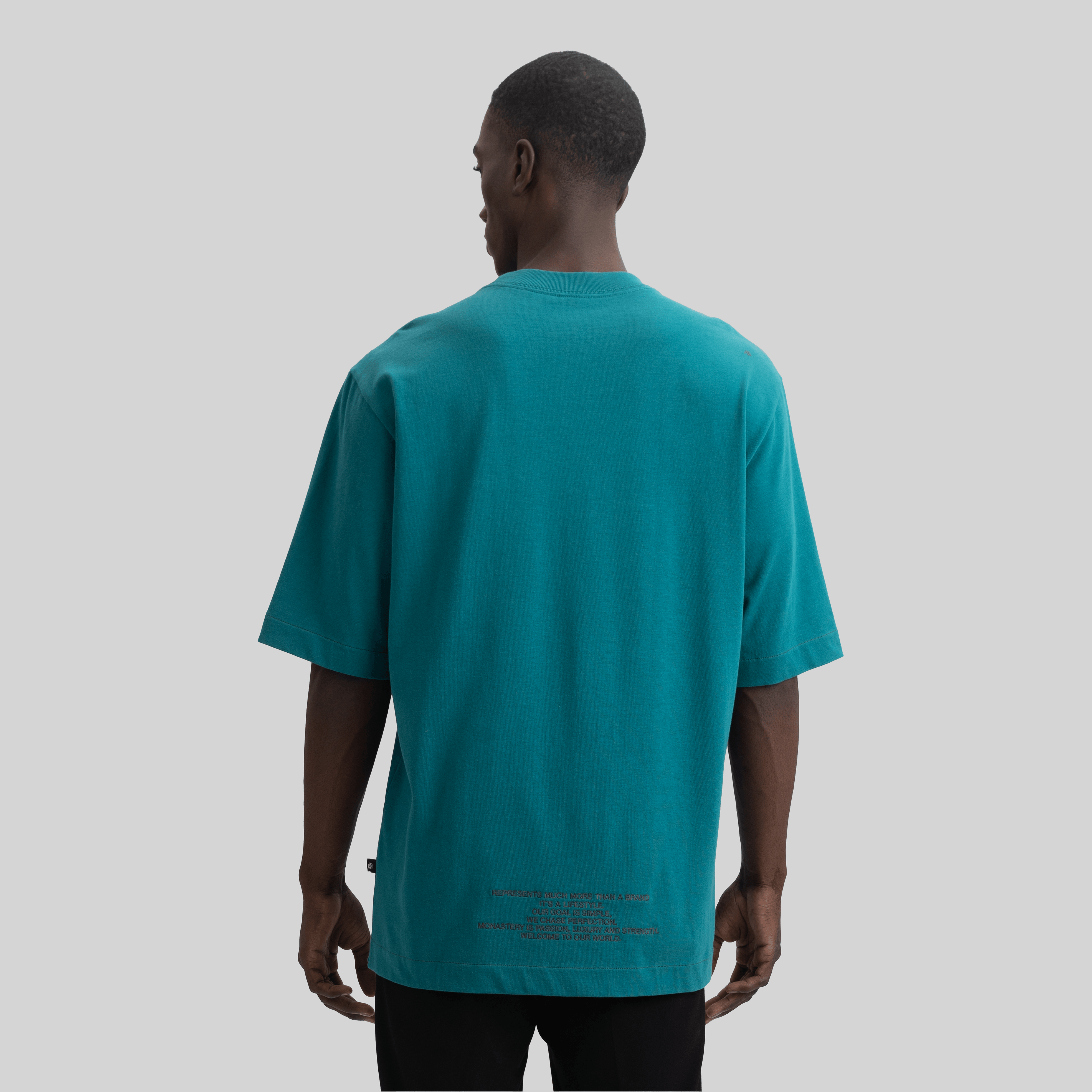 WOLF T-SHIRT OVERSIZE EVERGLADE | Monastery Couture