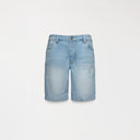 TARIK DENIM SHORT MEN BABY BLUE