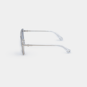 MARC SUNGLASSES TRANSPARENT SILVER