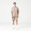 VIKRANT T-SHIRT OVERSIZED MEN TAUPE GRAY