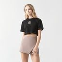 YLAIA CROP TOP WOMEN BLACK