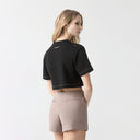 YLAIA CROP TOP WOMEN BLACK