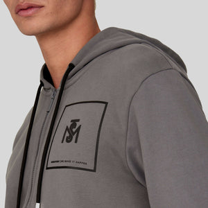 AKTION GREY HOODIE | Monastery Couture