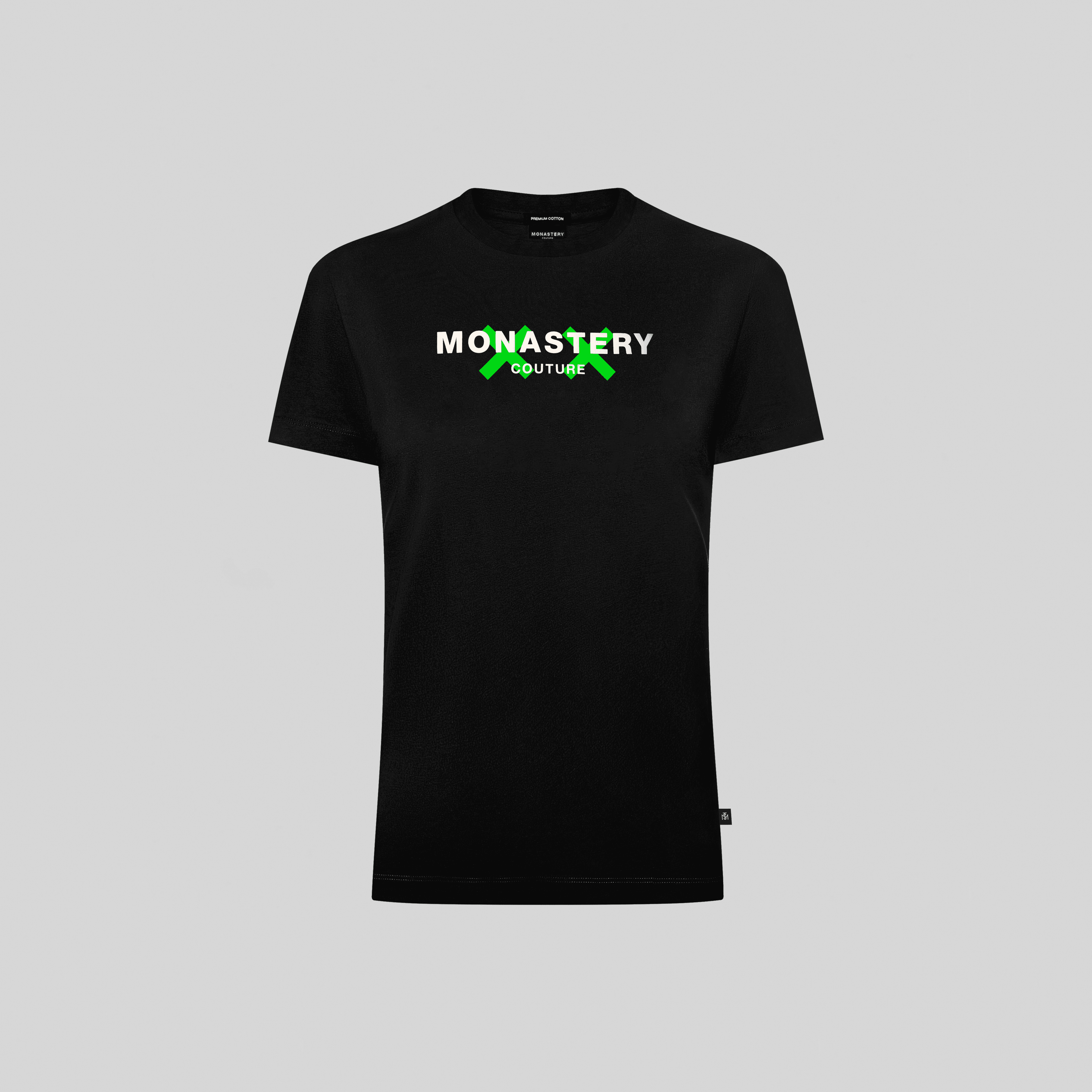 AMINTA BLACK T-SHIRT | Monastery Couture