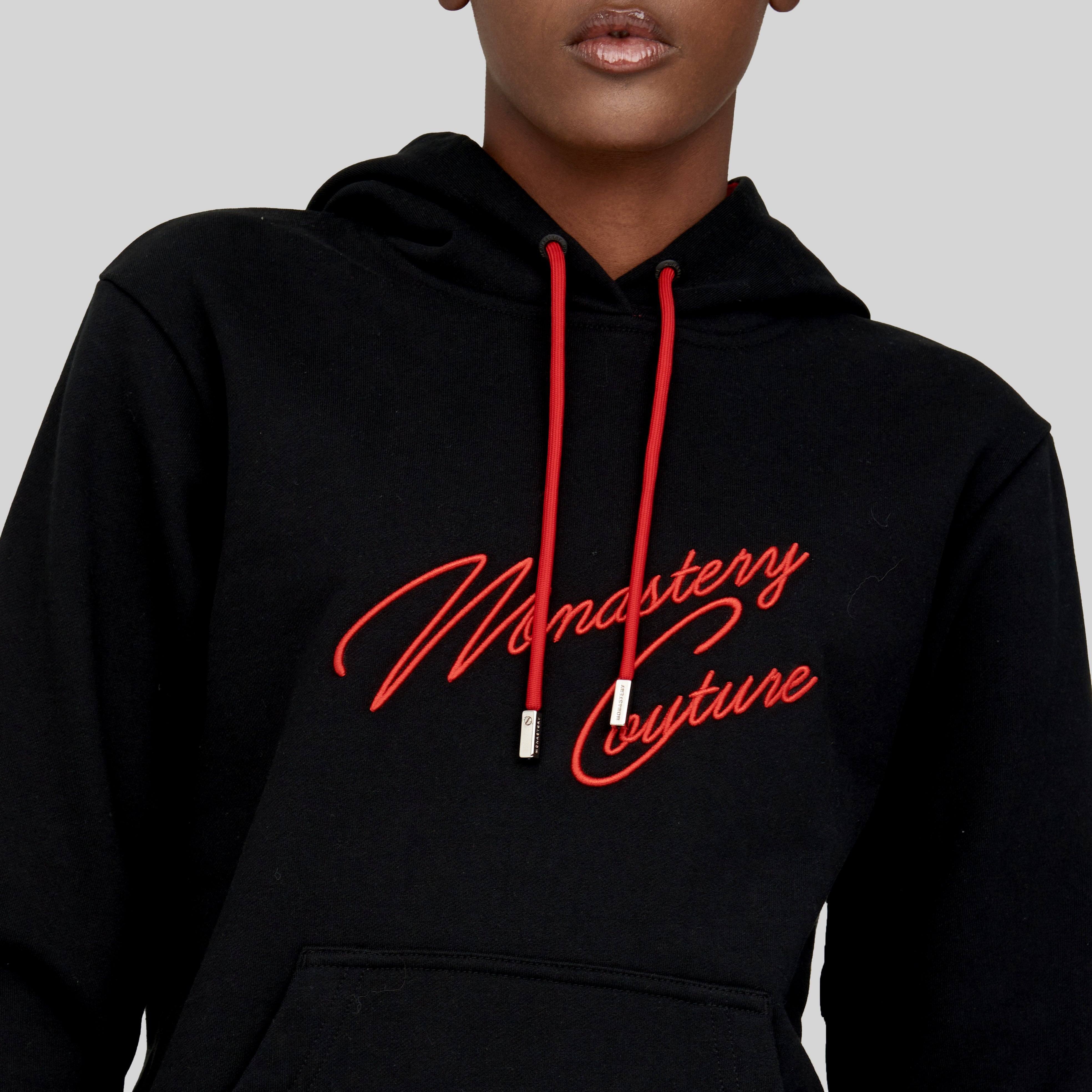 ANFISA BLACK HOODIE | Monastery Couture