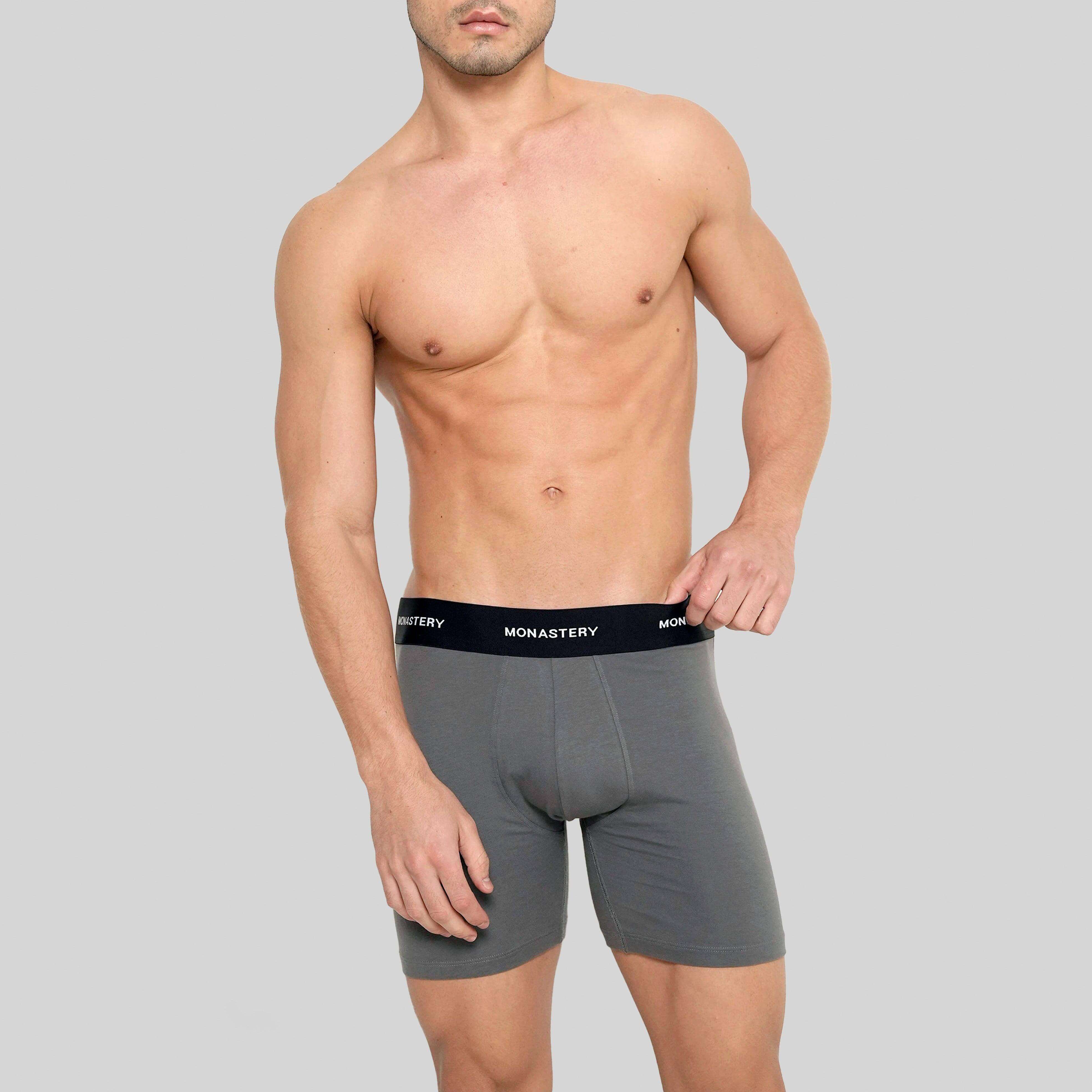 ARNAULD GRAY BOXER BRIEFS | Monastery Couture