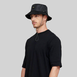 CALAS BLACK & ORANGE BUCKET HAT | Monastery Couture