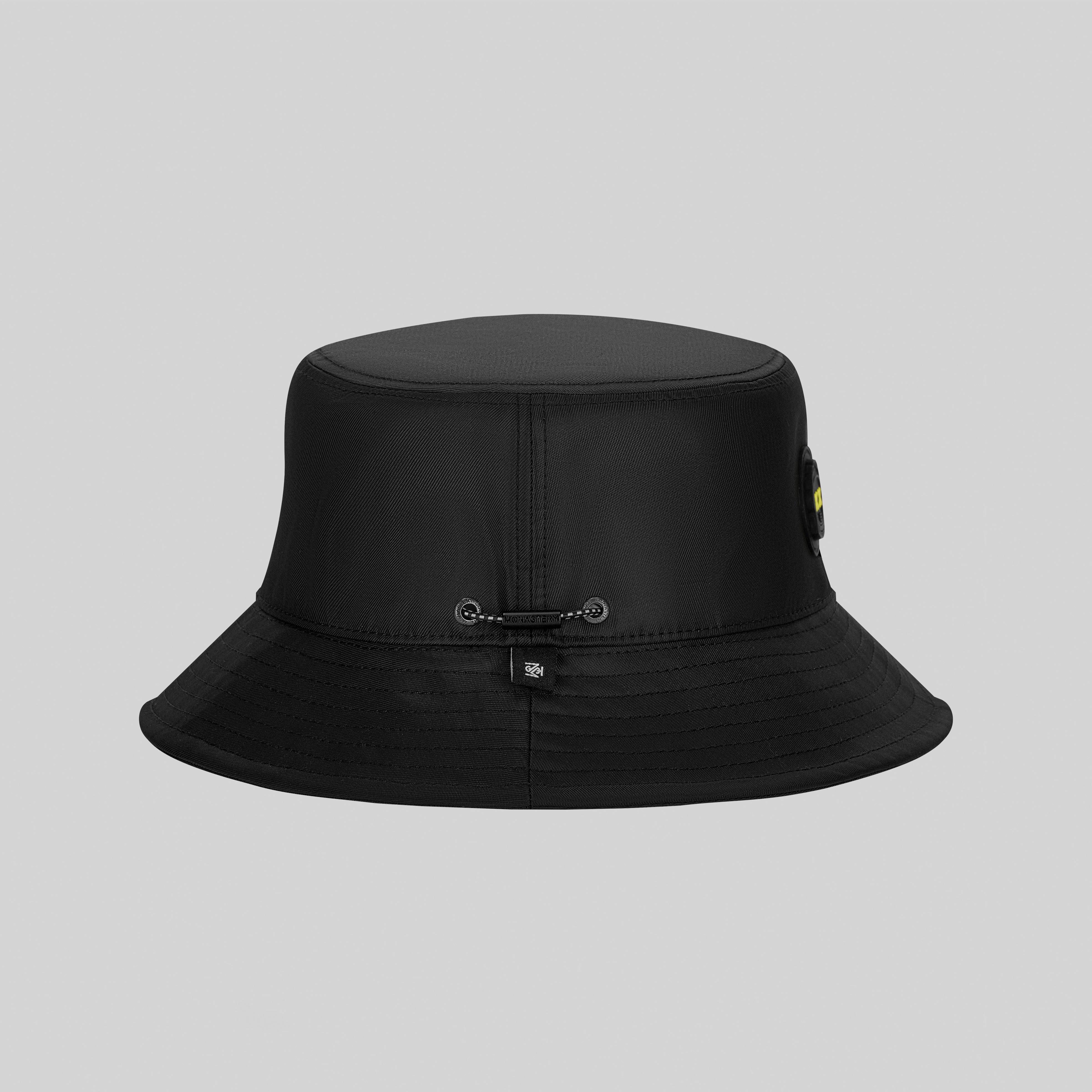 CALAS BLACK & ORANGE BUCKET HAT | Monastery Couture