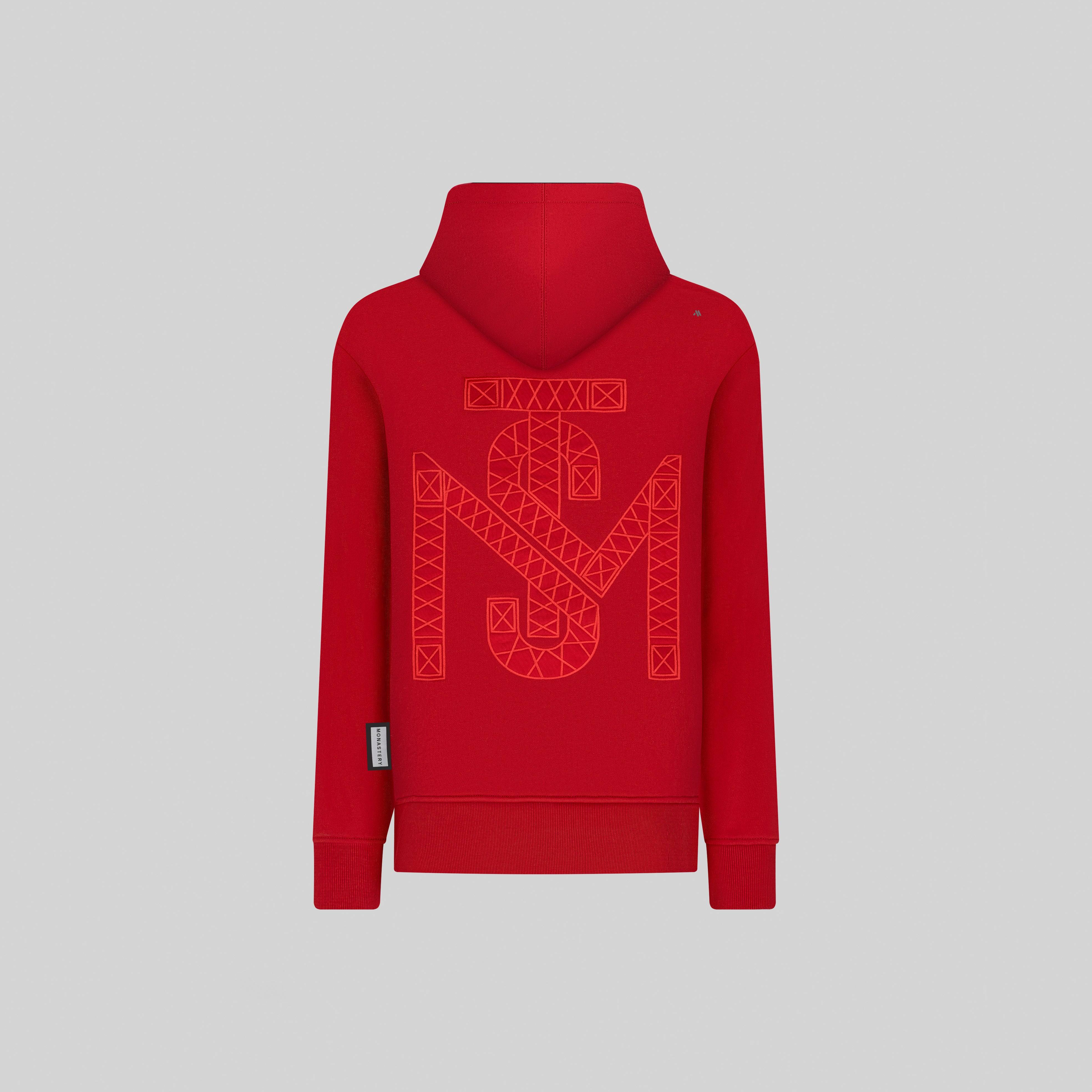 CASANDRO RED HOODIE | Monastery Couture
