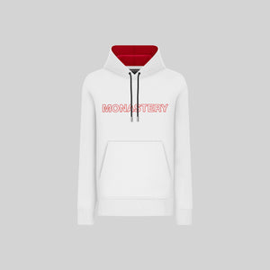 CASANDRO WHITE HOODIE | Monastery Couture