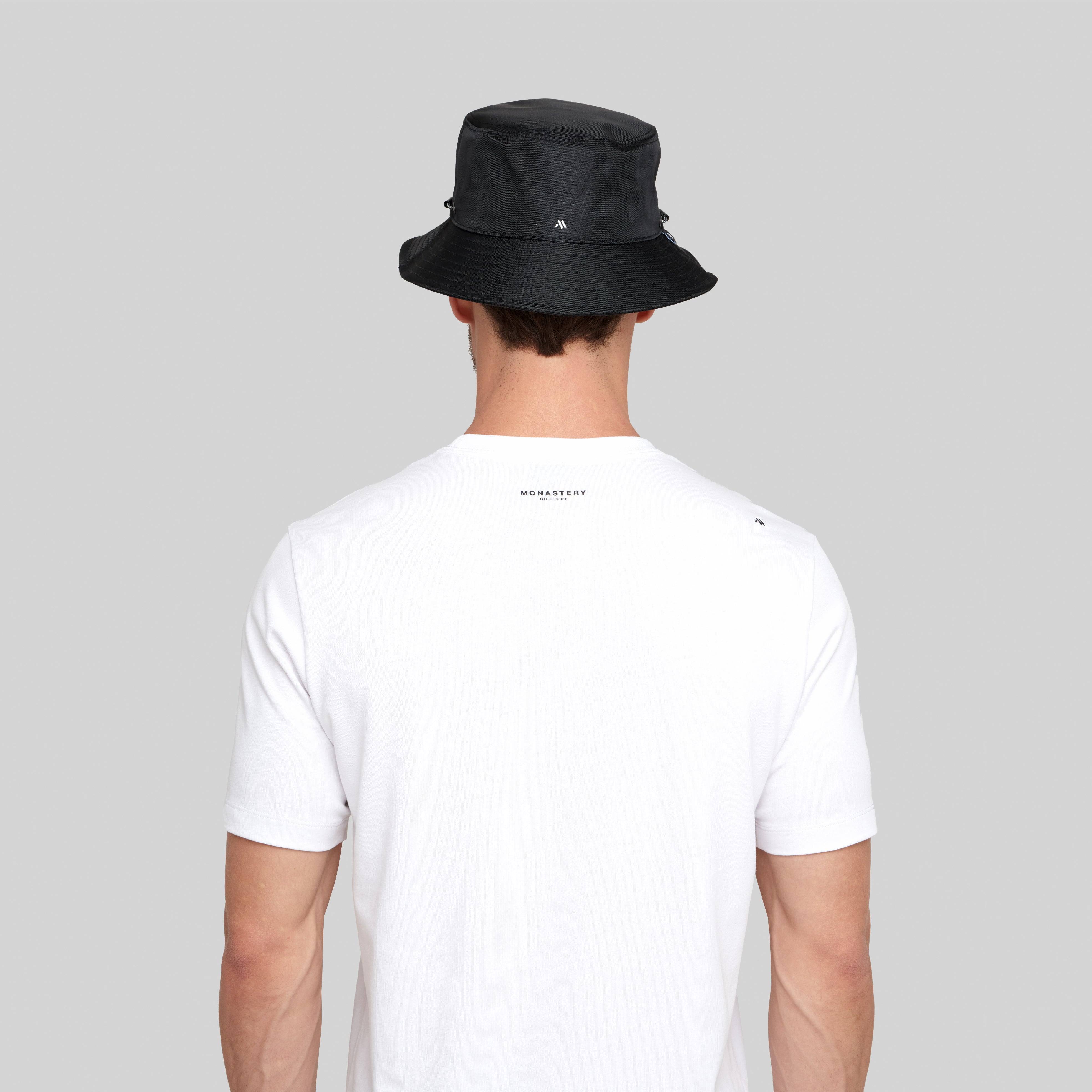 KOTIS BLACK BUCKET HAT | Monastery Couture