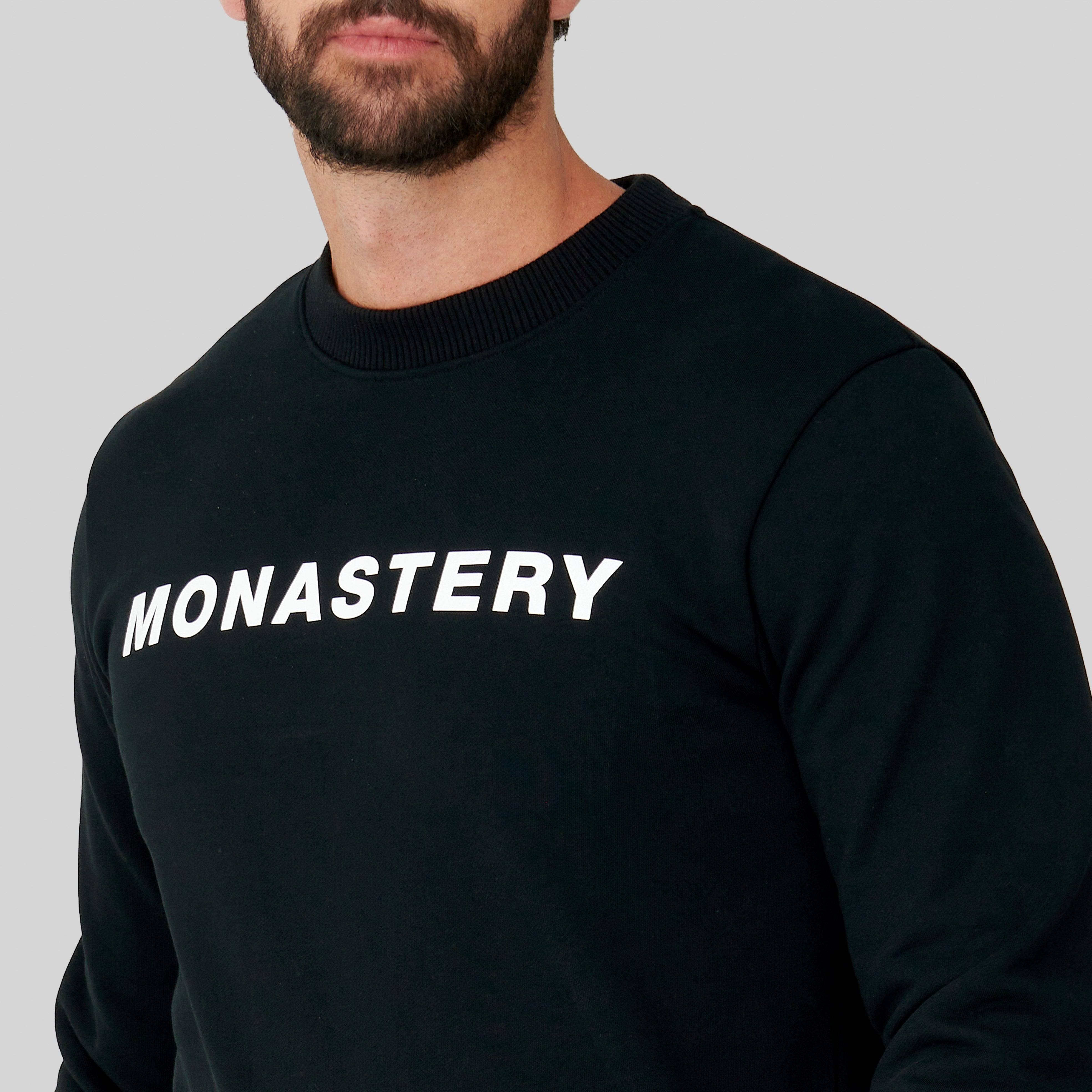 MILETO BLACK SWEATSHIRTS | Monastery Couture