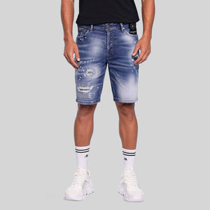 PONTO BLUE DENIM SHORT | Monastery Couture