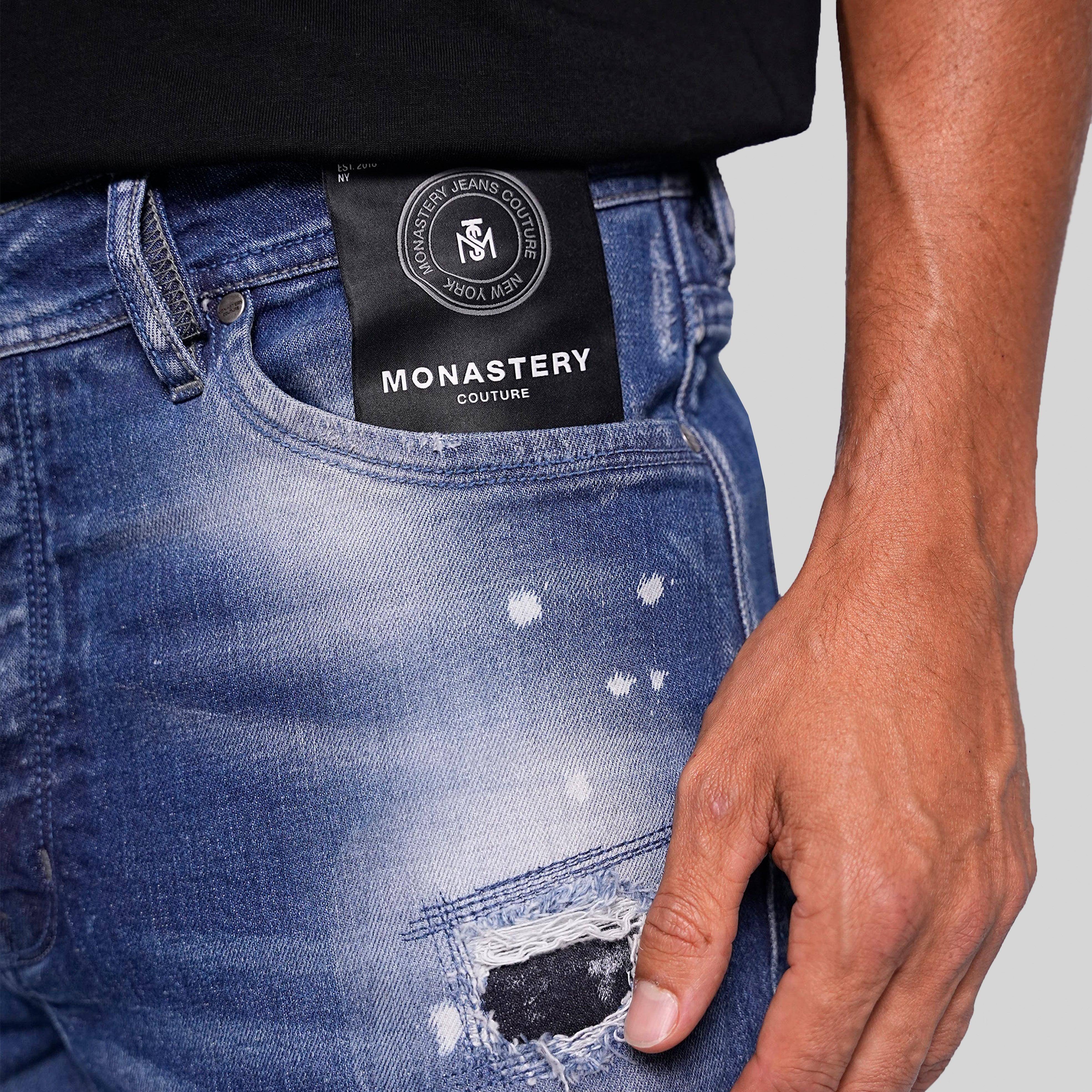 PONTO BLUE DENIM SHORT | Monastery Couture
