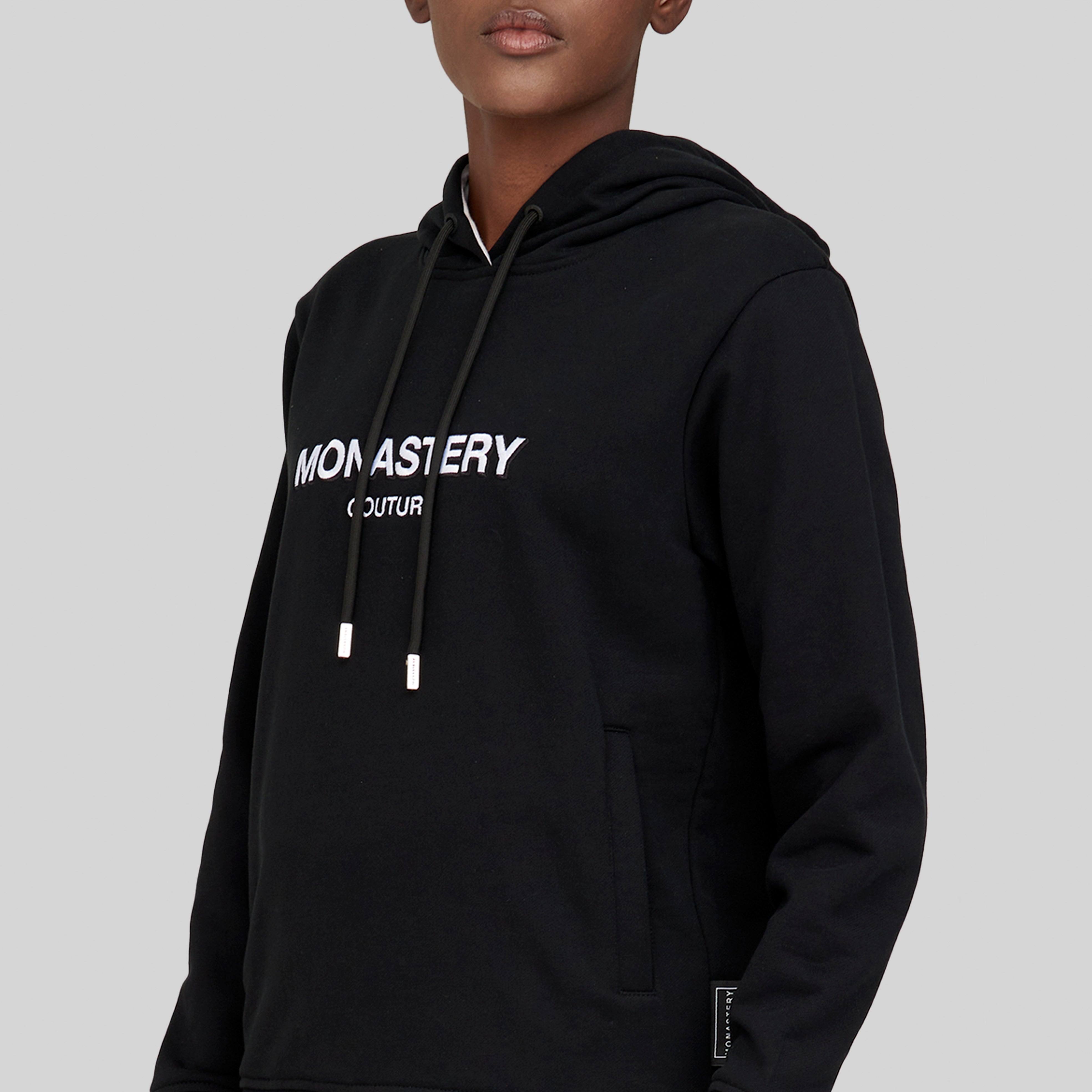 SALAMINA BLACK HOODIE | Monastery Couture