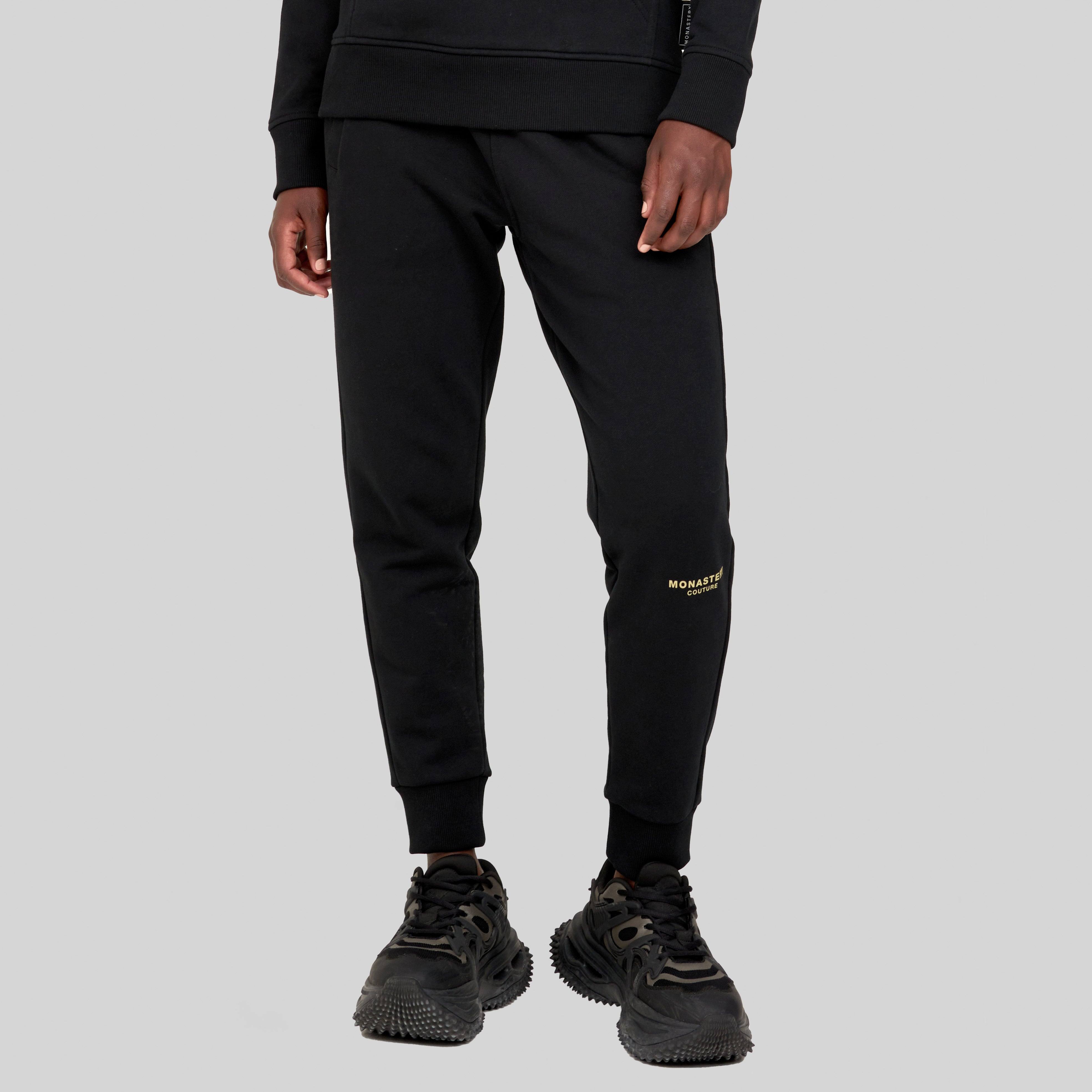 SATIS BLACK JOGGER | Monastery Couture