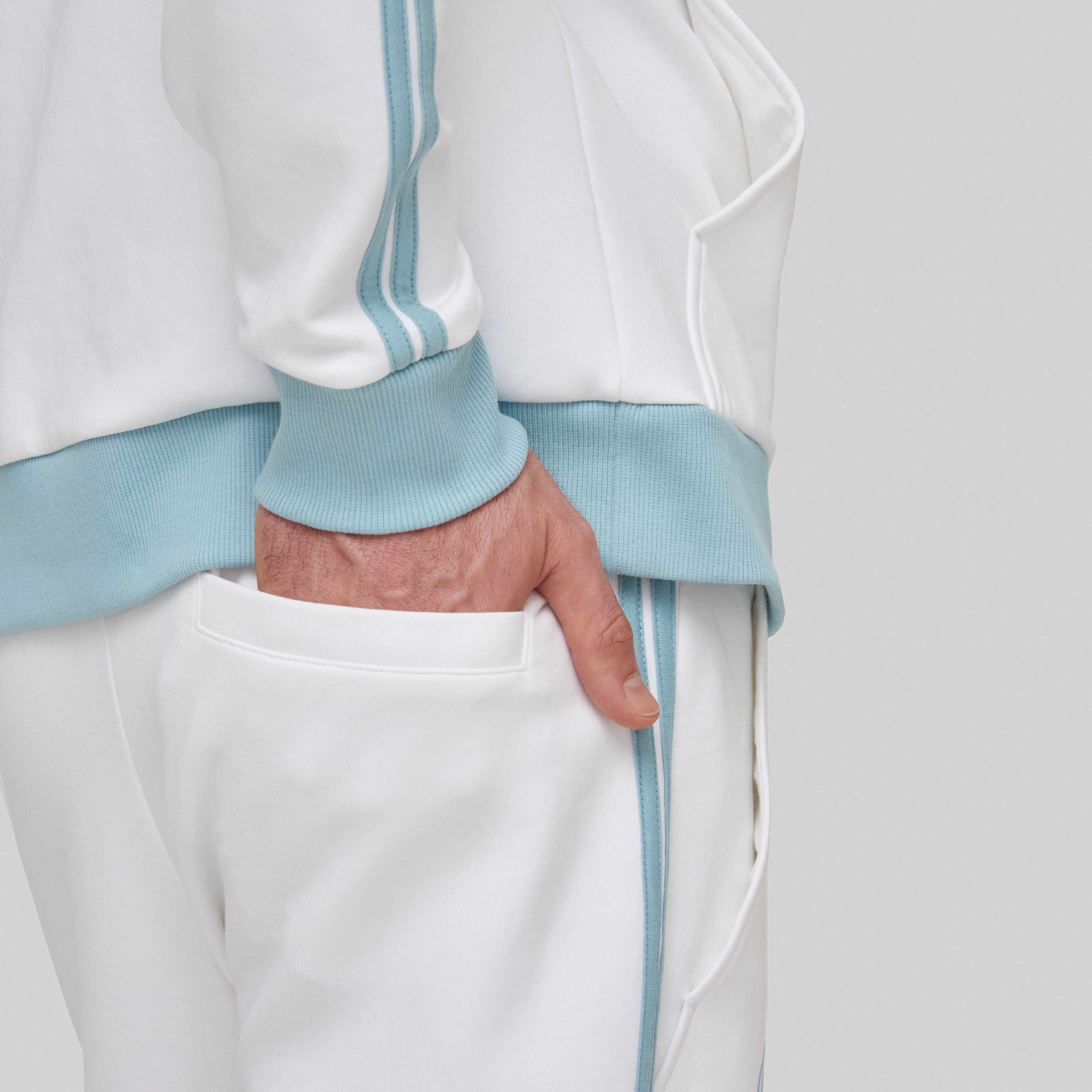 TAIGETO WHITE SPORT TROUSERS | Monastery Couture