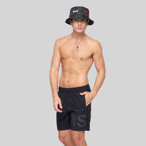 ANFIPOLIS BLACK SWIM SHORT | Monastery Couture